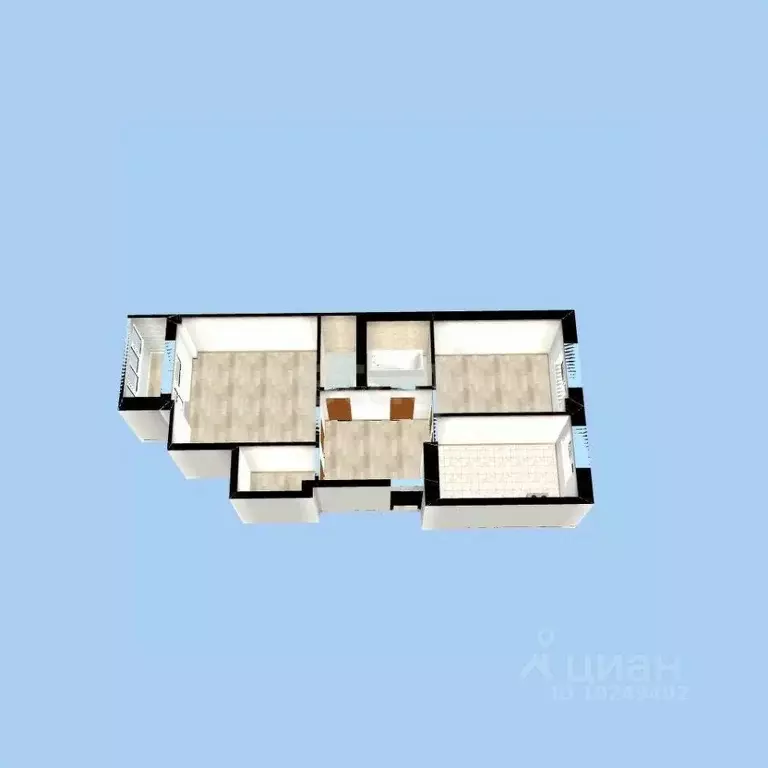 2-к кв. Башкортостан, Уфа ул. Рихарда Зорге, 70 (76.0 м) - Фото 1