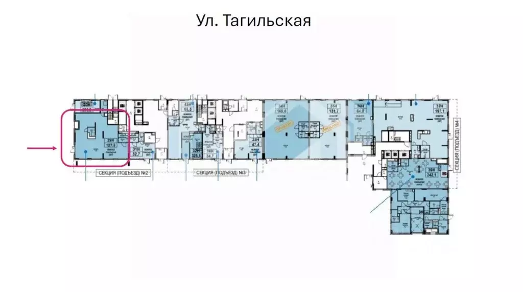 Помещение свободного назначения в Москва Тагильская ул., 2к1 (128 м) - Фото 2