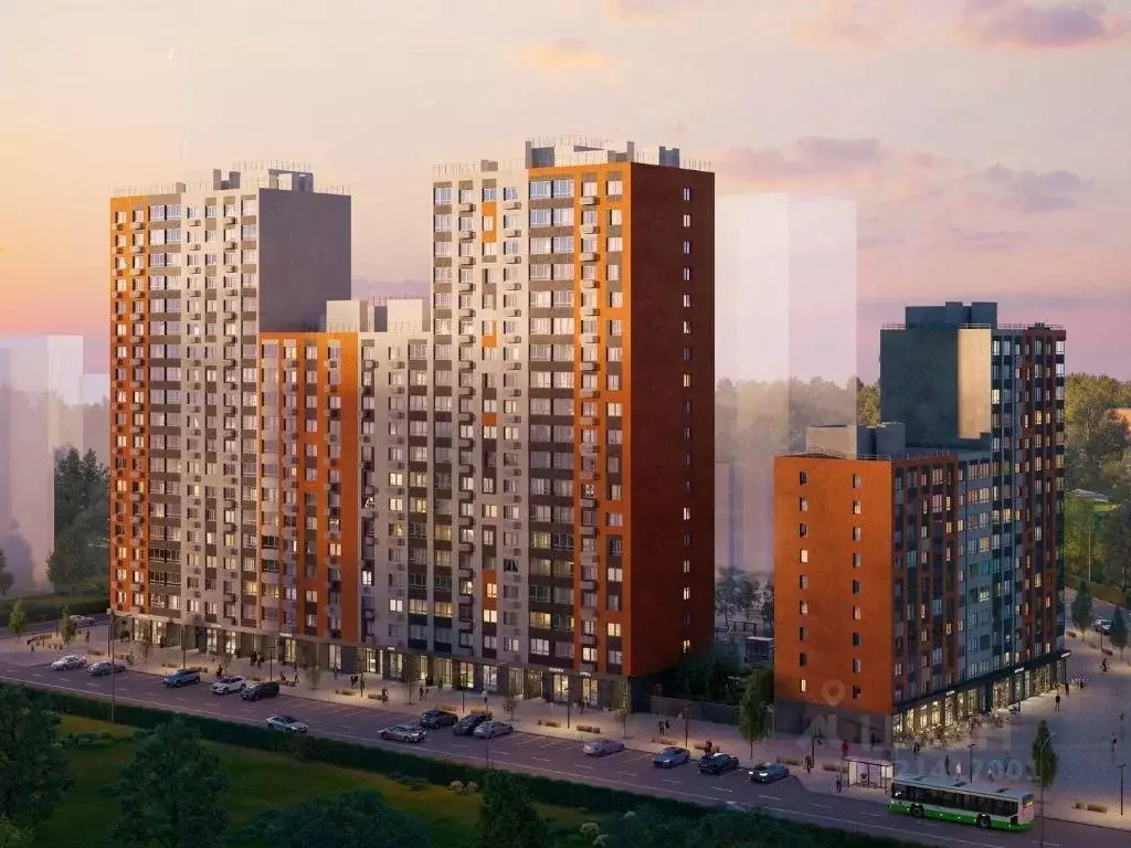 2-к кв. Самарская область, Самара АмГрад жилой комплекс (56.69 м) - Фото 1