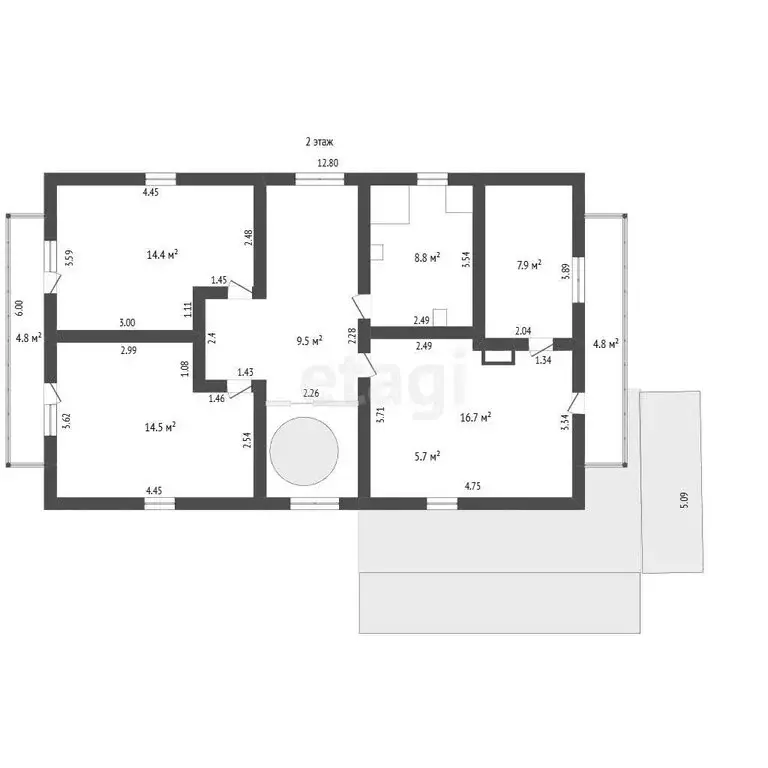 Дом в посёлок Заозерье, Мирный переулок (156.6 м) - Фото 1