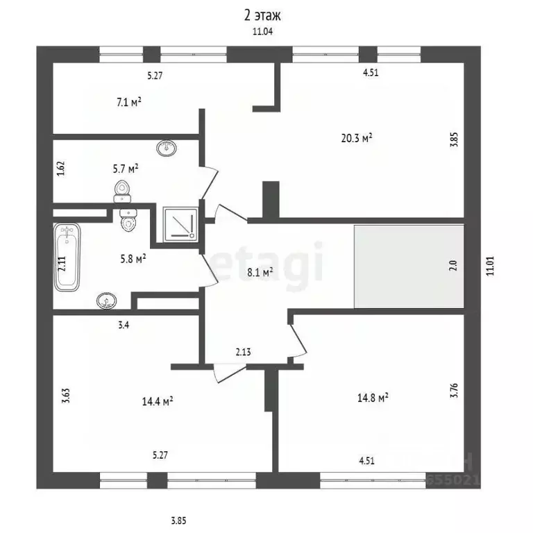 Дом в Костромская область, Костромской район, Бакшеевское с/пос, пос. ... - Фото 1