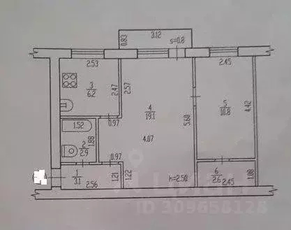 2-к кв. Брянская область, Новозыбков Садовая ул., 41Б (44.7 м) - Фото 0