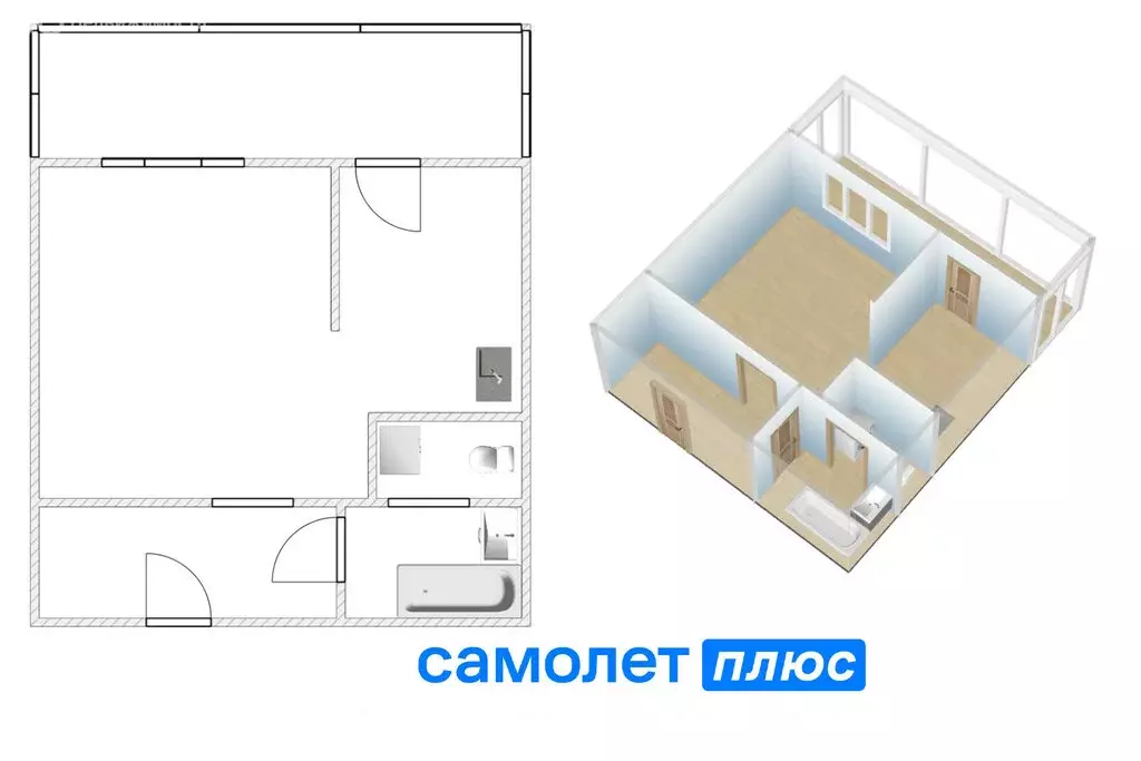 1-комнатная квартира: Кемерово, Космическая улица, 4Б (35.1 м) - Фото 1
