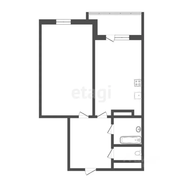 1-к кв. Тюменская область, Тюмень ул. Бориса Житкова, 8к1 (40.0 м) - Фото 2