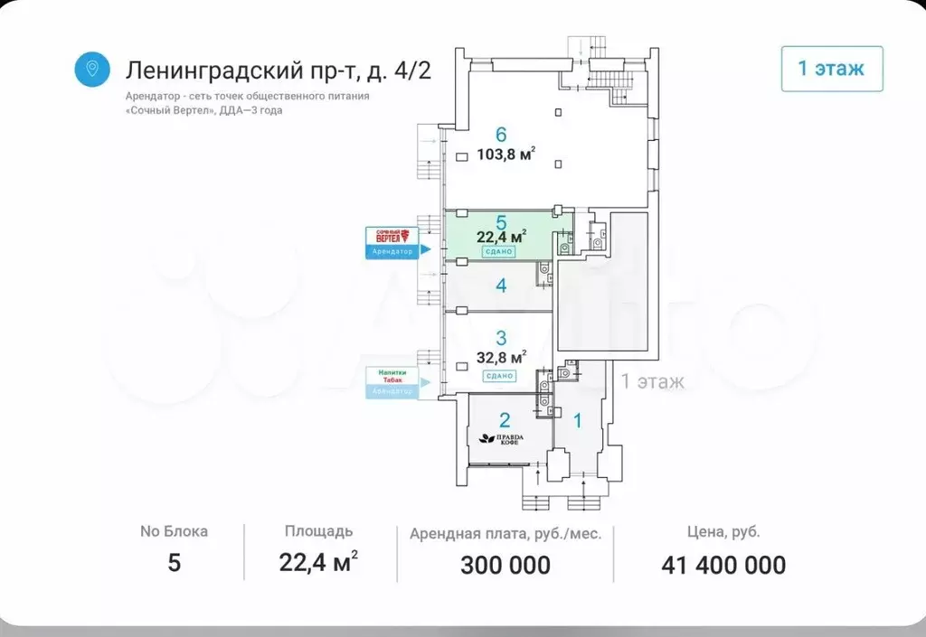 Габ на трафике, 22,4 м2 - Фото 0