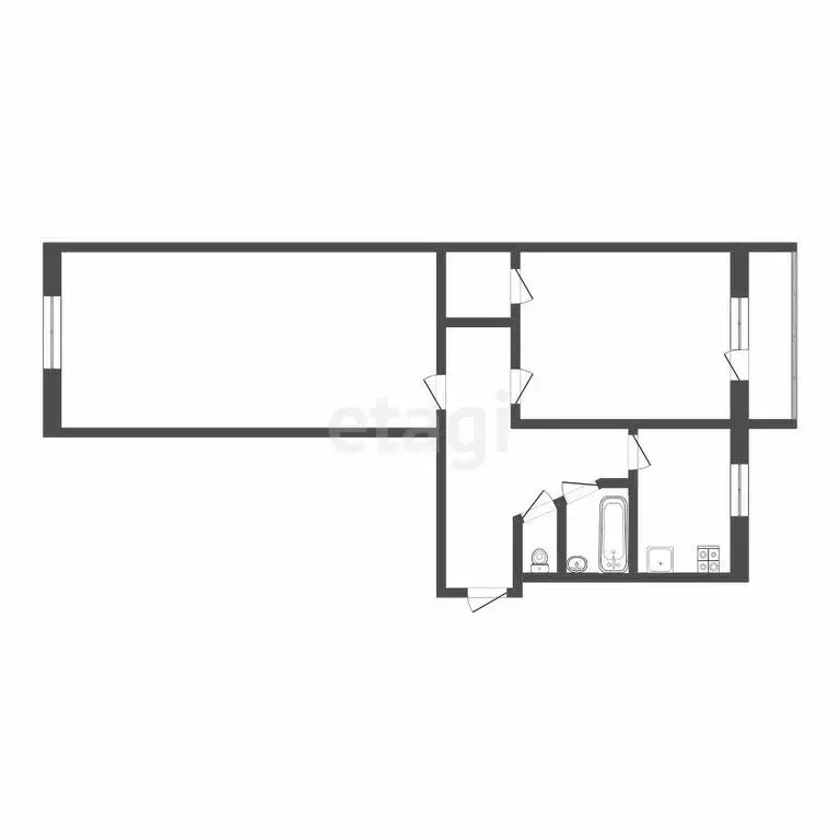 2-комнатная квартира: Саранск, улица Веселовского, 22А (45.4 м) - Фото 1