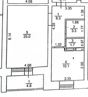 2-к кв. Томская область, Северск ул. Калинина, 135 (48.4 м) - Фото 1