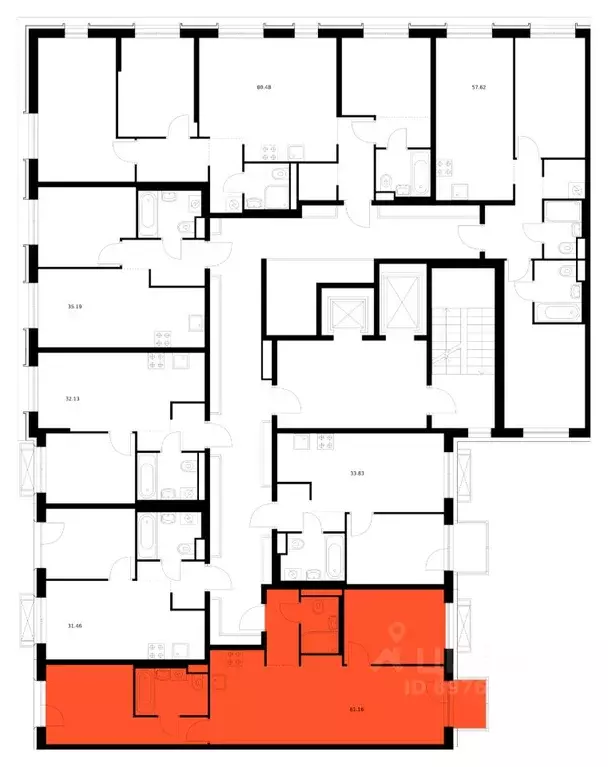 2-к кв. Бурятия, Улан-Удэ ул. Шмидта, 37А (61.16 м) - Фото 2