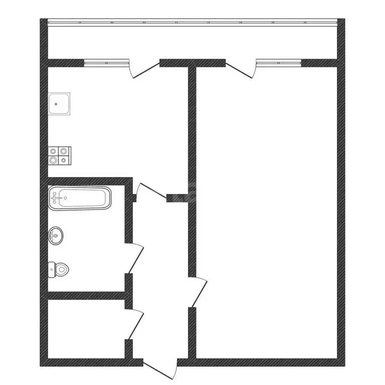 1-комнатная квартира: Черкесск, улица Лободина, 57 (33.1 м) - Фото 2