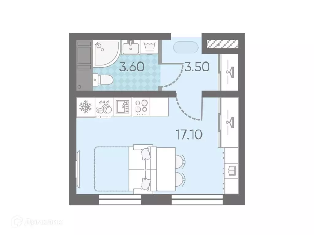 Продаётся квартира-студия, 23.7 м - Фото 0