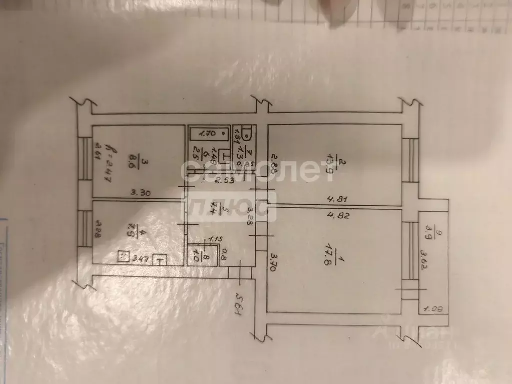 3-к кв. Калужская область, Дзержинский муниципальный округ, Товарково ... - Фото 2