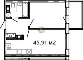 1-к кв. Санкт-Петербург, Санкт-Петербург, Сестрорецк ул. ... - Фото 2