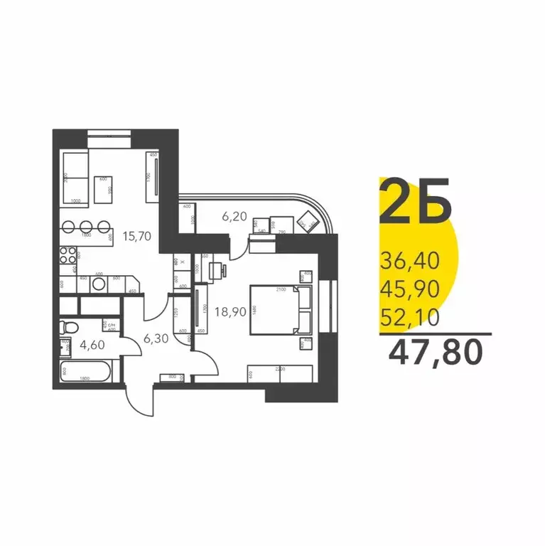 1-к кв. Московская область, Домодедово Востряково мкр, Оптима жилой ... - Фото 1