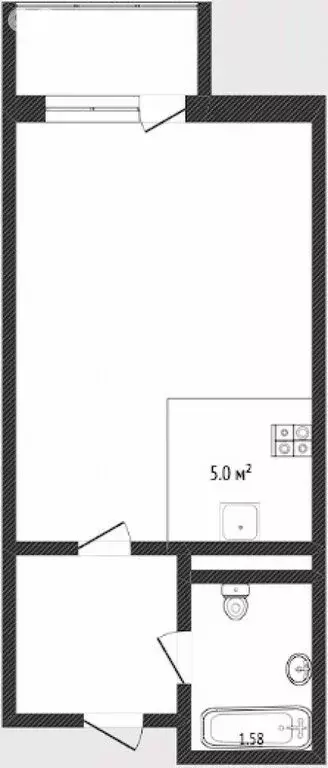Квартира-студия: Тюмень, Луговая улица, 24 (29.4 м) - Фото 0
