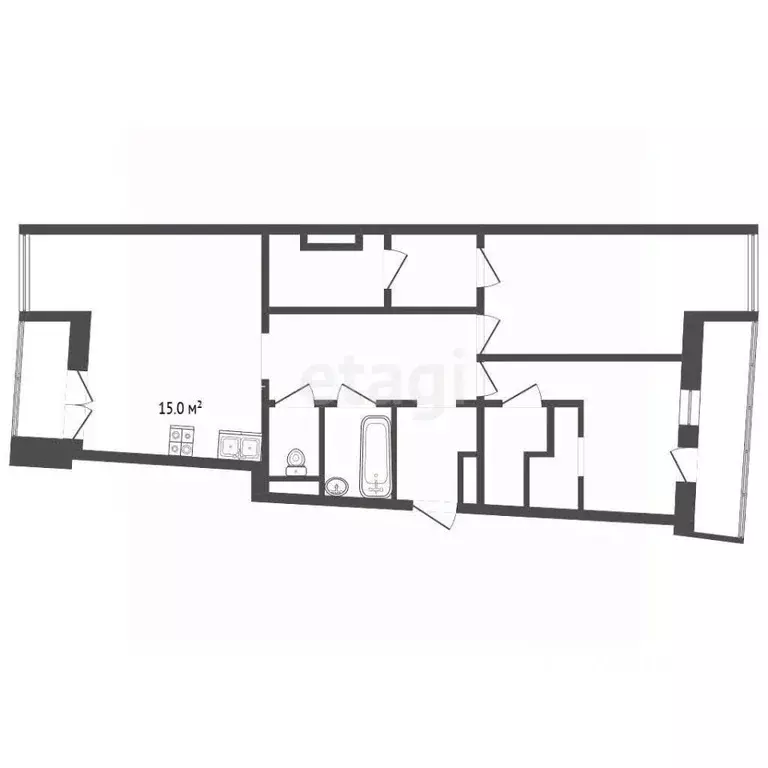3-к кв. Москва Минская ул., 2Вк1 (168.0 м) - Фото 2