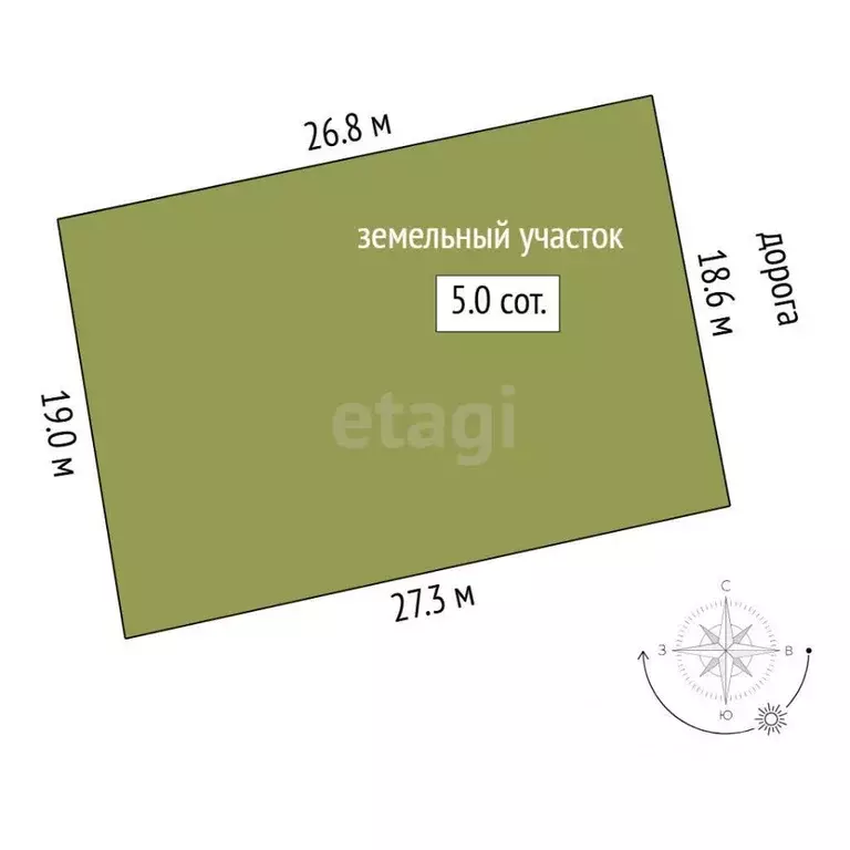 Участок в Тюменская область, Нижнетавдинский муниципальный округ, ... - Фото 1