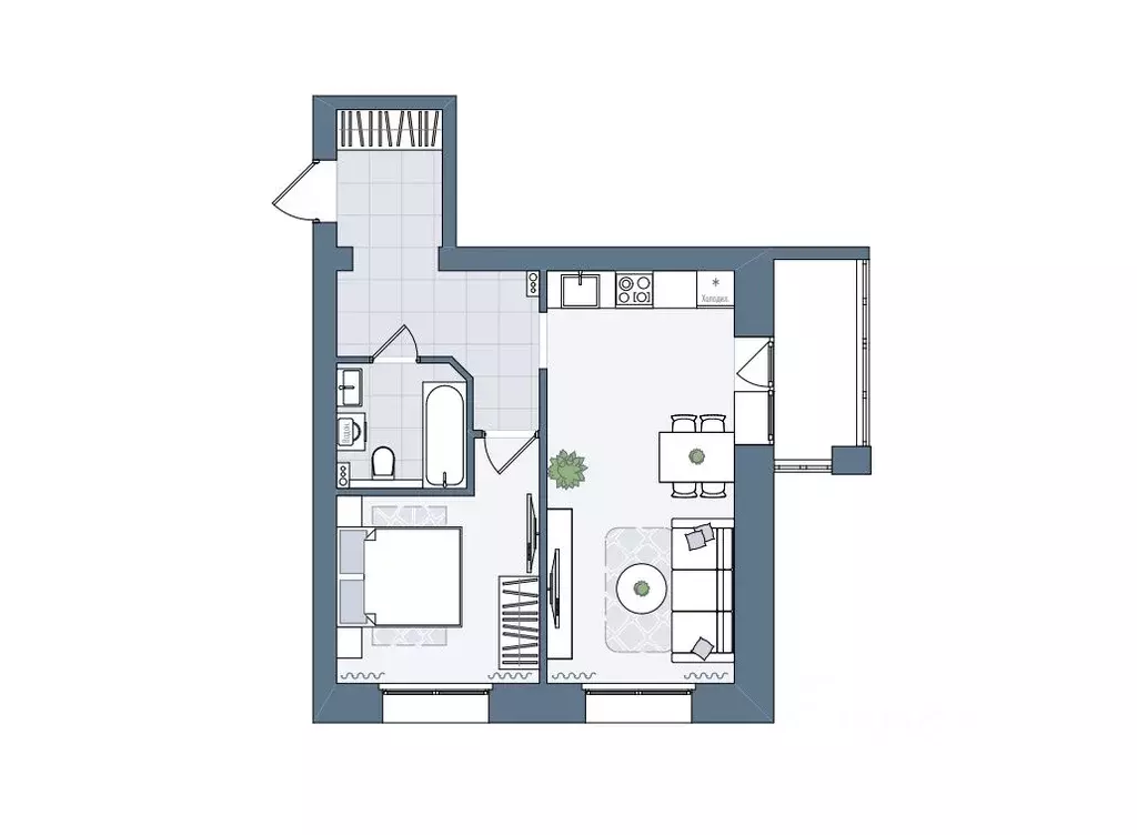 2-к кв. Кировская область, Киров городской округ, пос. Чистые Пруды ... - Фото 1
