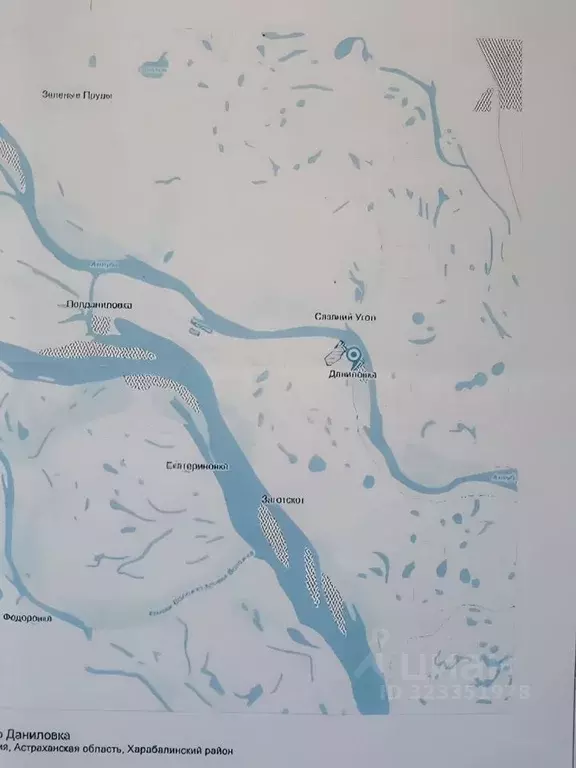 Участок в Астраханская область, Харабалинский район, Сазаний Угол хут. ... - Фото 1