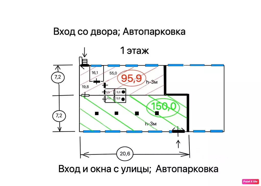 Помещение свободного назначения в Воронежская область, Воронеж ул. ... - Фото 2