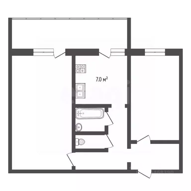 2-к кв. Крым, Ялта ул. Строителей, 9 (51.0 м) - Фото 2