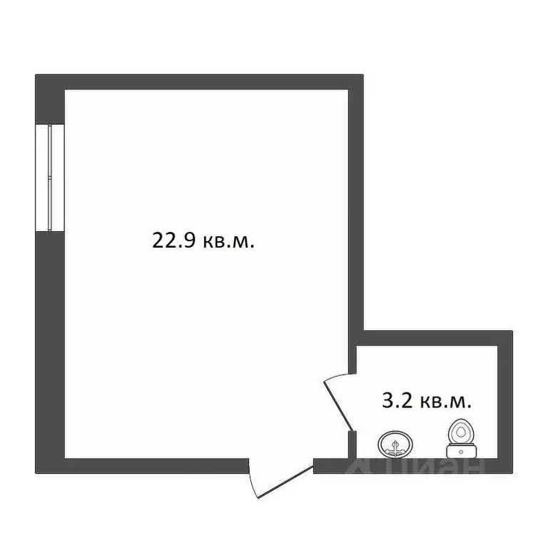Офис в Нижегородская область, Дзержинск Октябрьская ул., 5Б (26 м) - Фото 1