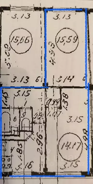 2-к кв. Санкт-Петербург ул. Кибальчича, 12К1 (45.4 м) - Фото 1