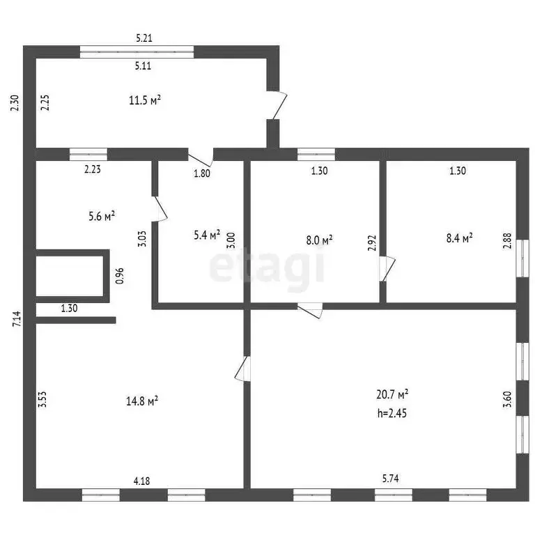 Дом в Ишим, Карасульская улица (62.9 м) - Фото 0