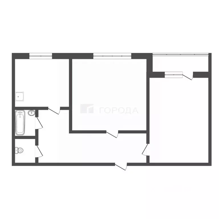 2-к кв. Кемеровская область, Новокузнецк Транспортная ул., 79 (53.0 м) - Фото 2