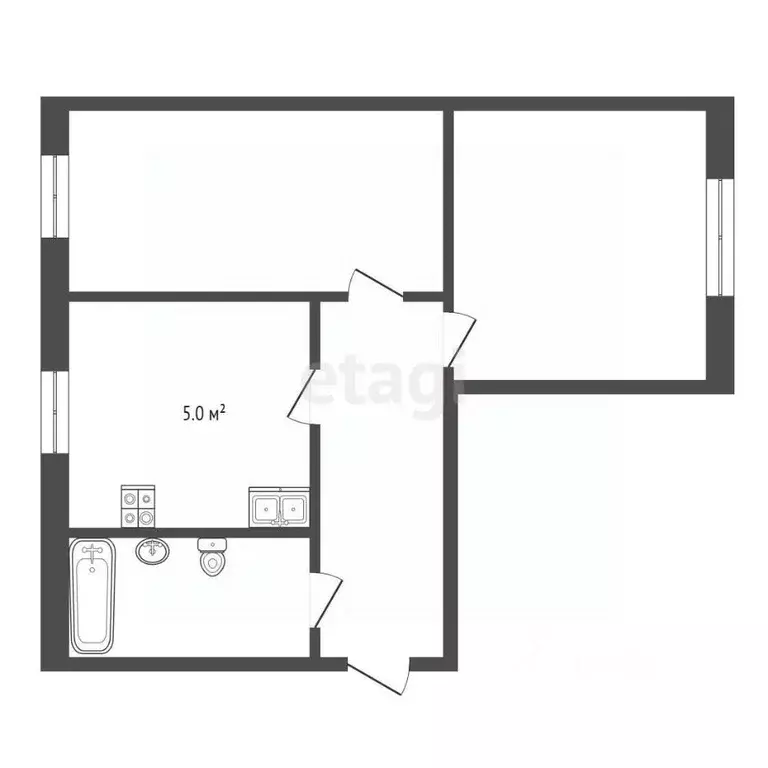 2-к кв. Владимирская область, Муром Московская ул., 116 (53.4 м) - Фото 1