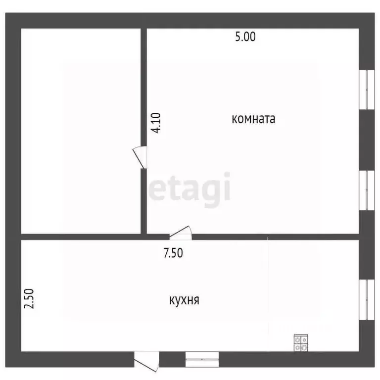 Дом в Крым, Сакский район, Митяевское с/пос, с. Шелковичное ул. ... - Фото 1