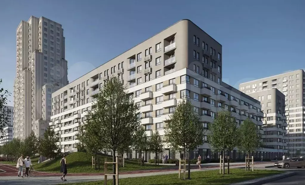 1-к. квартира, 33,8 м, 8/9 эт. - Фото 0