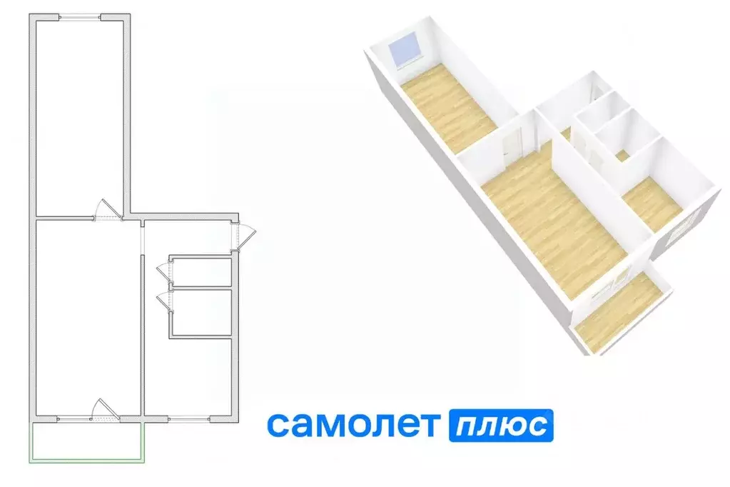 2-к кв. Кемеровская область, Кемерово Октябрьский просп., 52 (43.8 м) - Фото 0