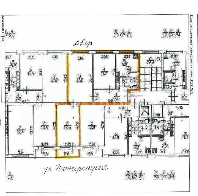 3-к кв. Санкт-Петербург ул. Пионерстроя, 10 (56.0 м) - Фото 1