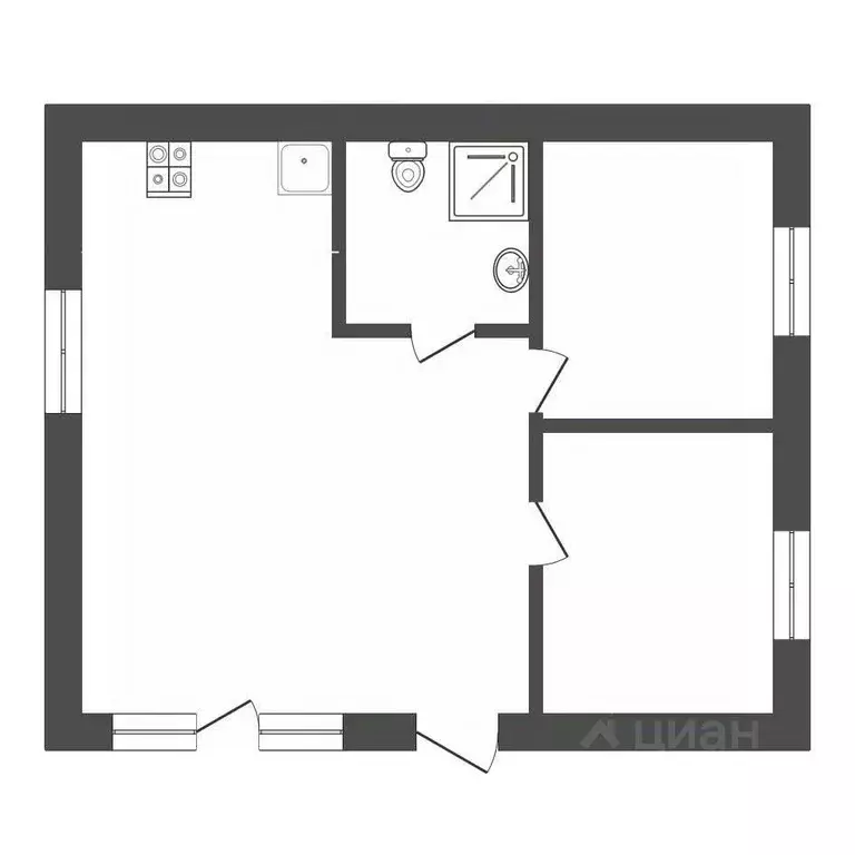 Дом в Тюменская область, Нижнетавдинский район, Геолог-2 СНТ  (47 м) - Фото 1