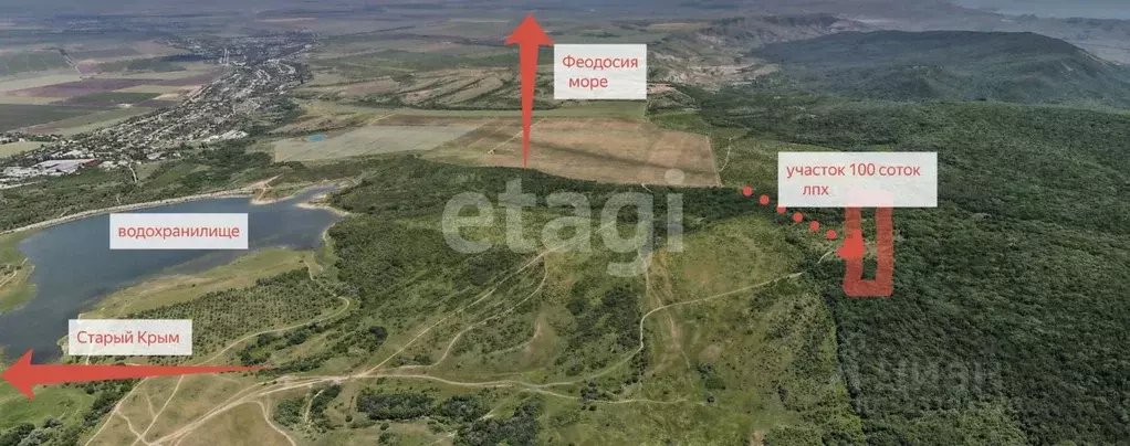 Участок в Крым, Кировский район, Старый Крым городское поселение ул. ... - Фото 1