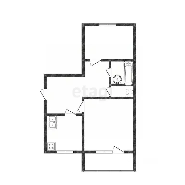 2-к кв. Костромская область, Кострома Паново мкр, 24А (51.2 м) - Фото 1