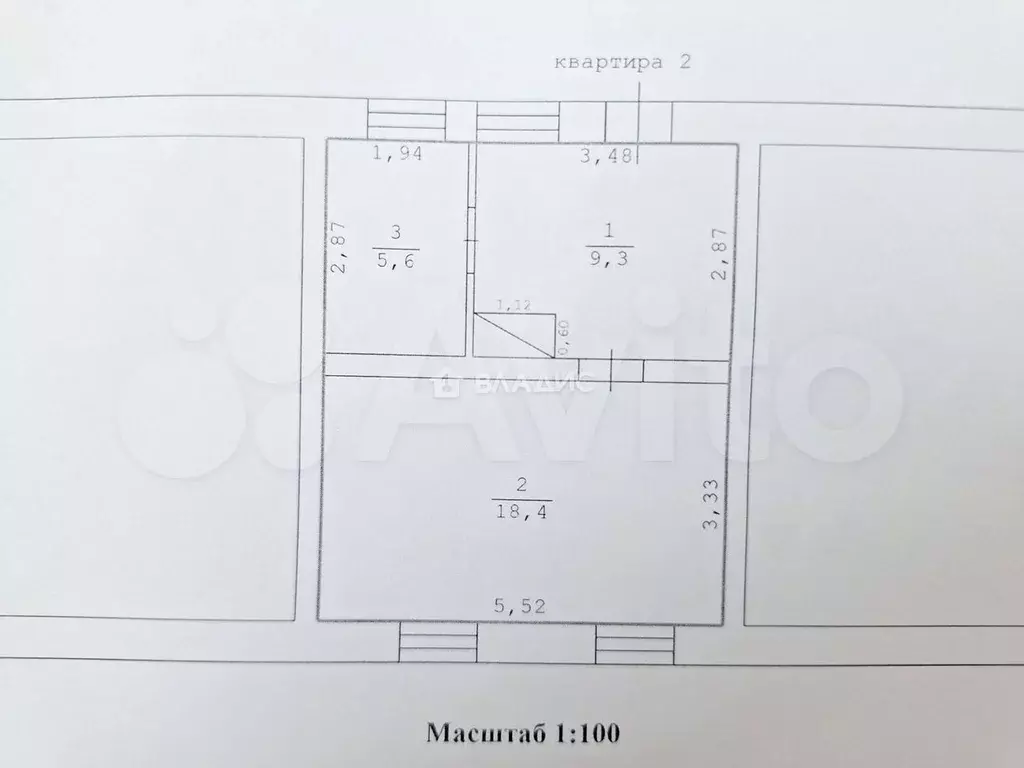 1-к. квартира, 40 м, 1/1 эт. - Фото 0