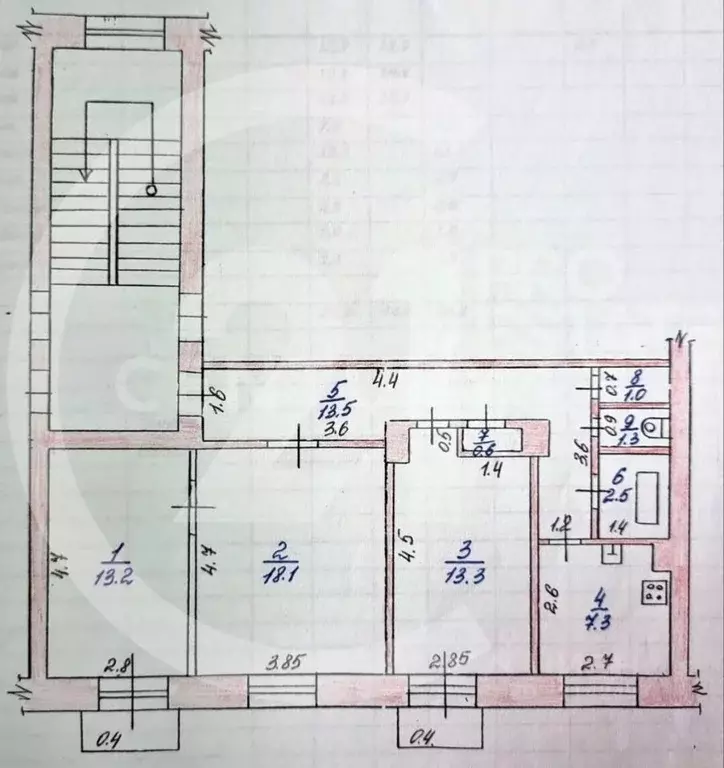 3-к кв. Мордовия, Саранск ул. Васенко, 5 (71.0 м) - Фото 2