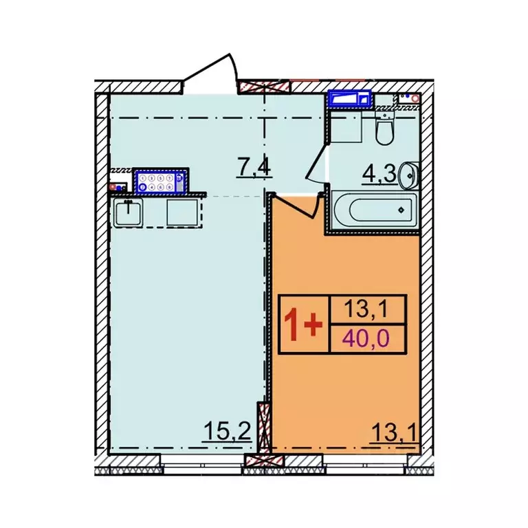 1-к кв. Нижегородская область, Нижний Новгород Квартет жилой комплекс ... - Фото 1