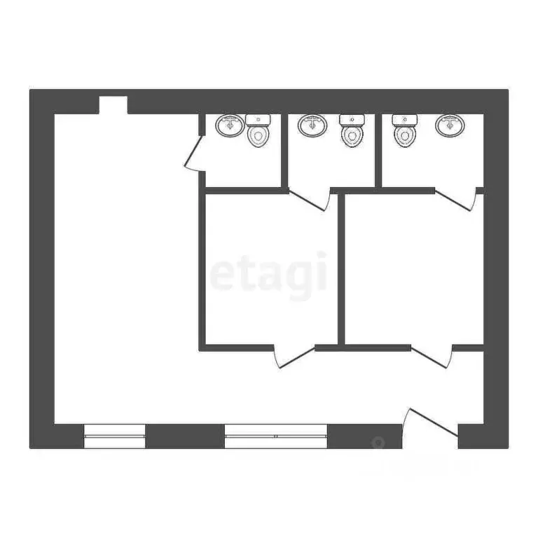 Офис в Бурятия, Улан-Удэ ул. Ербанова, 20 (42 м) - Фото 2