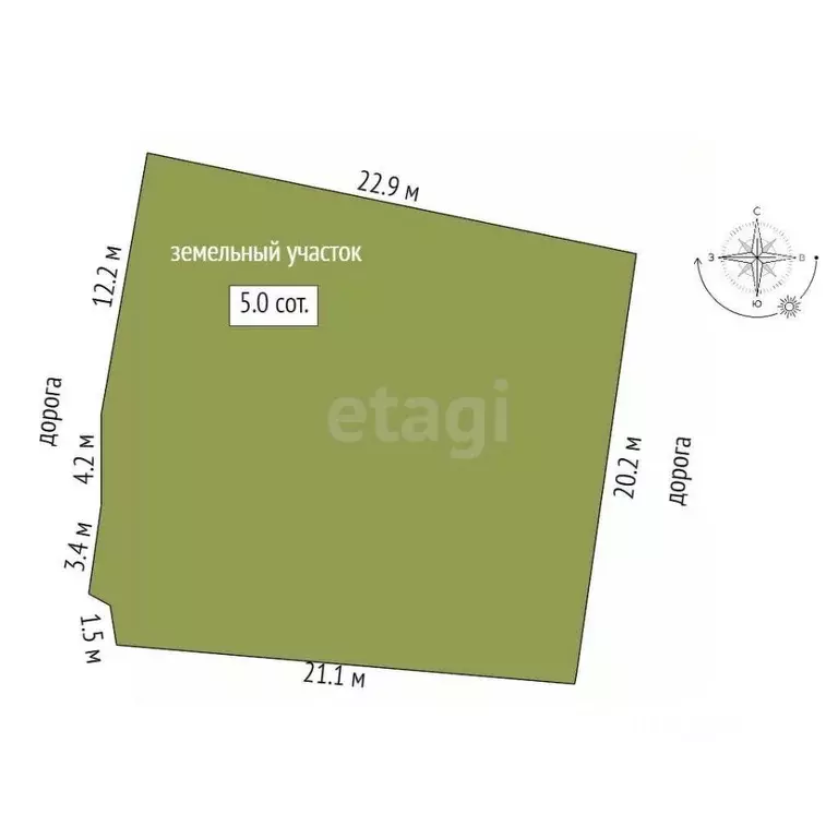 Участок в Крым, Белогорск ул. Щелкина (5.0 сот.) - Фото 1