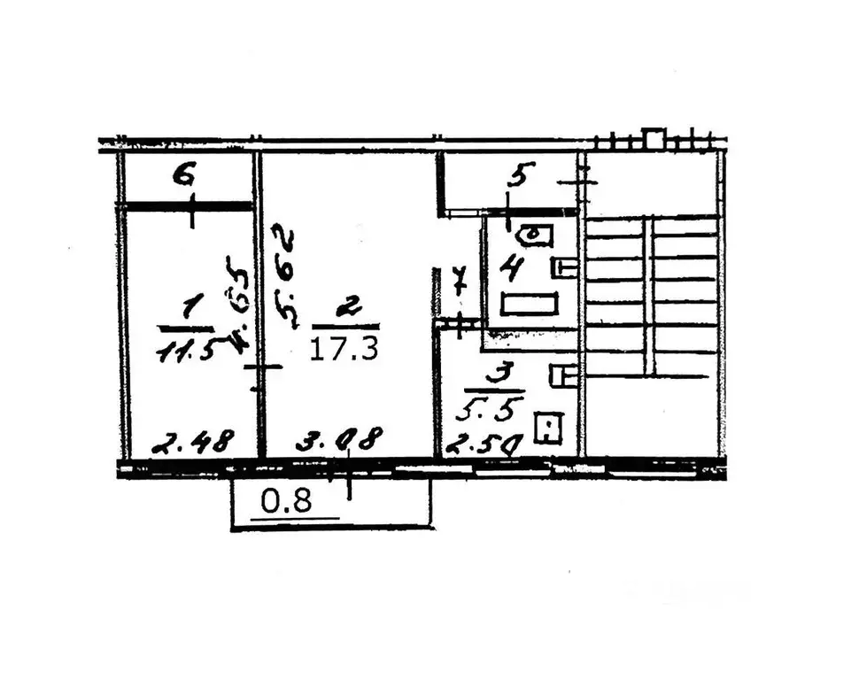 2-к кв. Псковская область, Псков Гражданская ул., 18 (45.0 м) - Фото 1