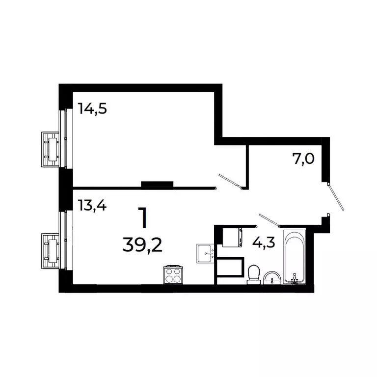 1-комнатная квартира: Нижний Новгород, квартал Кооперативный посёлок ... - Фото 0