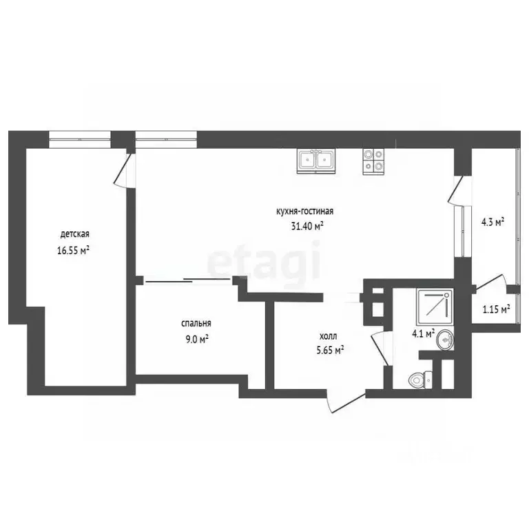 3-к кв. Московская область, Раменское ул. Чугунова, 15б (69.0 м) - Фото 1