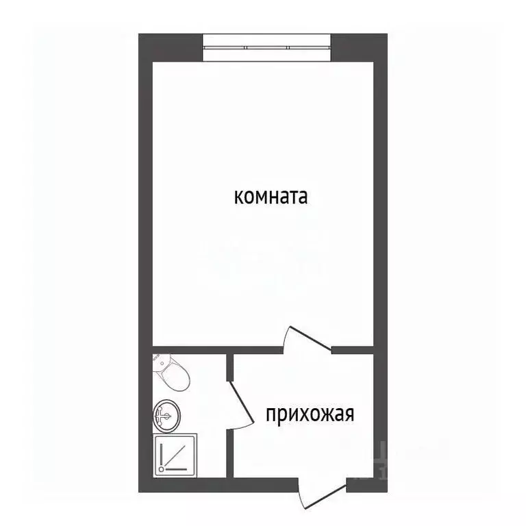 Студия Красноярский край, Красноярск ул. Сады, 6Г (23.9 м) - Фото 2