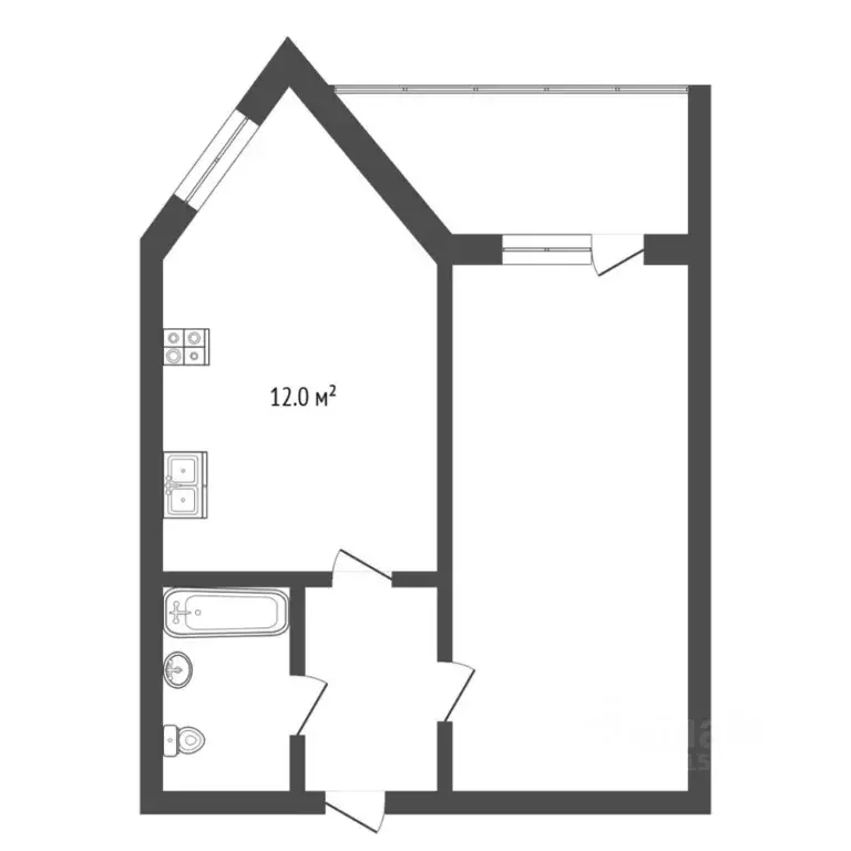 1-к кв. Тюменская область, Тюмень Широтная ул., 209 (43.6 м) - Фото 2