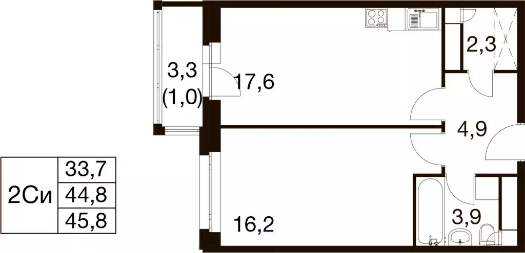 1-комнатная квартира: Балашиха, микрорайон Гагарина, Проектная улица, ... - Фото 1