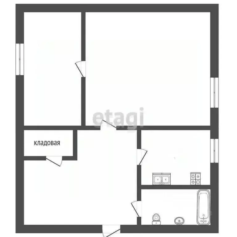 2-к кв. Крым, Армянск Имени Генерала Корявко мкр, 23 (47.5 м) - Фото 2
