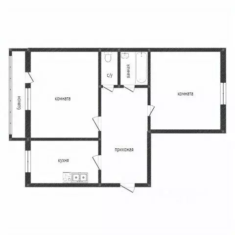 2-к кв. Свердловская область, Нижний Тагил ул. Щорса, 26 (44.0 м) - Фото 2