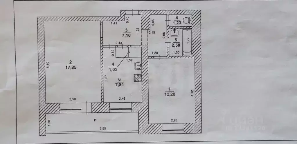 2-к кв. Ульяновская область, Ульяновск Заводской проезд, 29 (49.9 м) - Фото 2